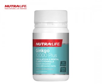 Nutralife 纽乐 银杏精华胶囊10,000mg 30粒 Nutralife 纽乐 银杏精华胶囊10,000mg 30粒